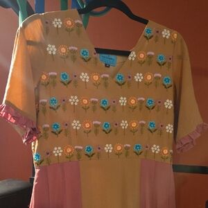 For Example Kurta/Dress with Ruffle Sleeves